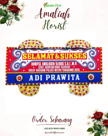 Papan Bunga Ucapan Selamat Salopa
