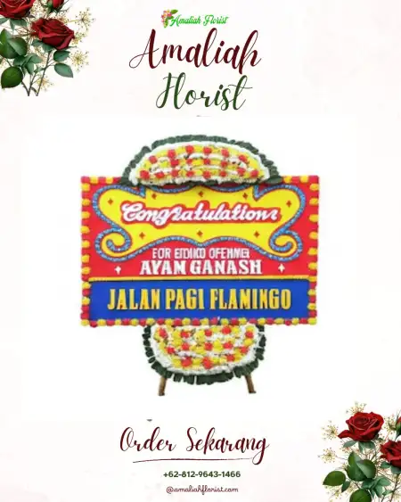 Sewa Papan Bunga Salopa